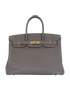 Birkin 35 In Etain Togo Leather, front view